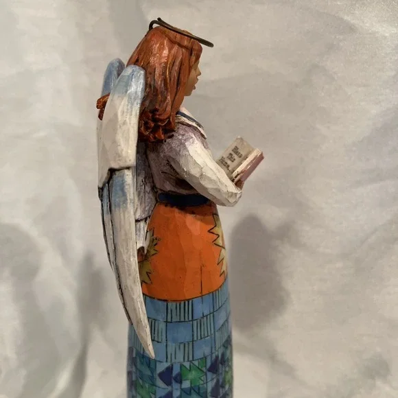 Heartwood Creek Retired 2004 Jim Shore Singing Makes The Heart Glad 13" Angel - Picture 11 of 15